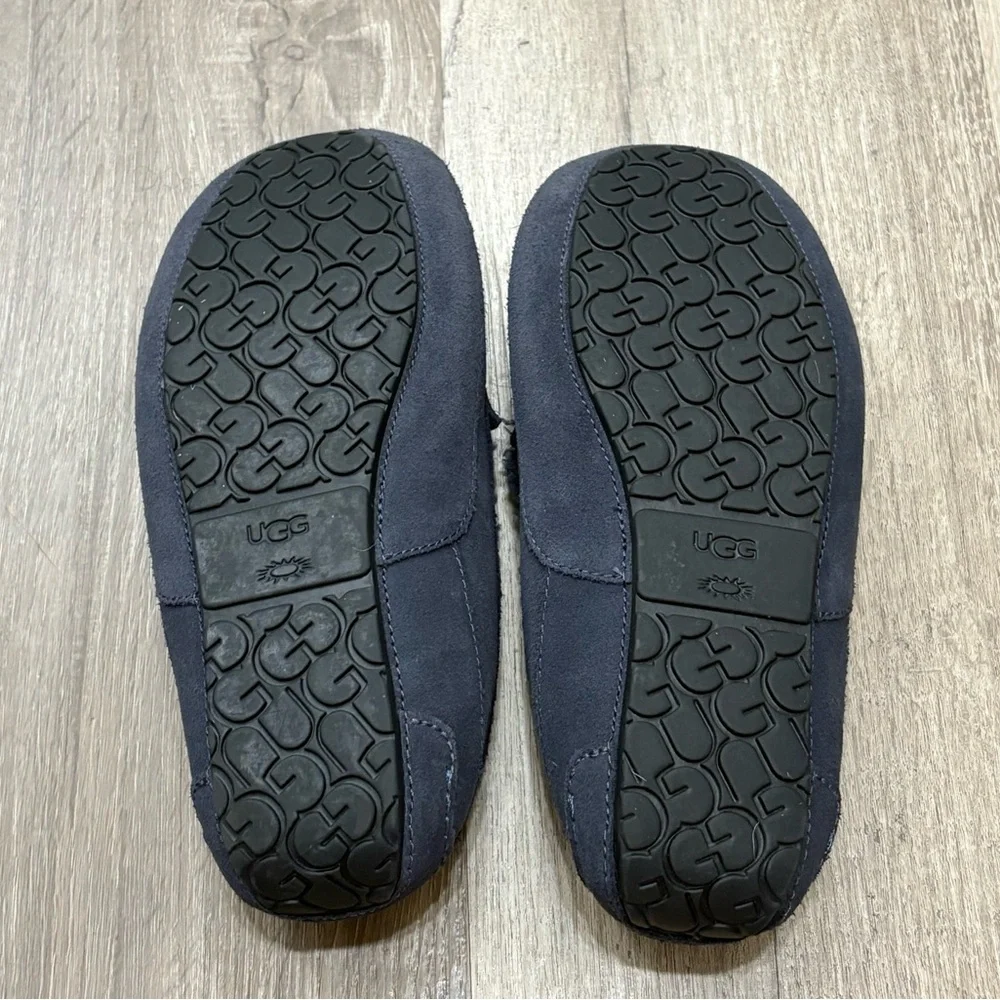 UGG Kids Ascot Slippers Grey/Blue sz 5 US